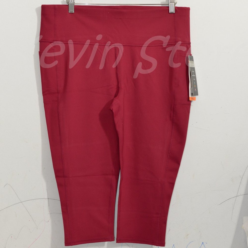 RED High Waisted Capri Skechers Women's Gowalk